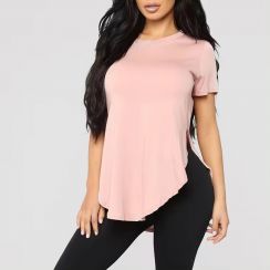 3 Pcs Womens Round Neck Casual T Shirt