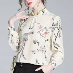 New Chinese Ink Print Shirt