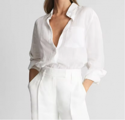 2 Pcs Womens Casual Linen Shirt