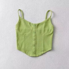 5 Pcs Solid Color Camisole Tank Top