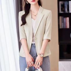 6 Pcs Womens Slim and Slim Temperament Casual Short Suit